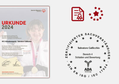 Urkunde: Special-Olympics 2024